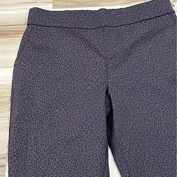Dennis by Dennis Basso Cheetah Brown and Black Pants Women’s 6 - Picture 4 of 4
